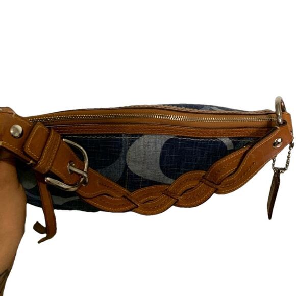 COACH y2k 2009 Signature Denim Hobo Shoulder Bag - Picture 6 of 8